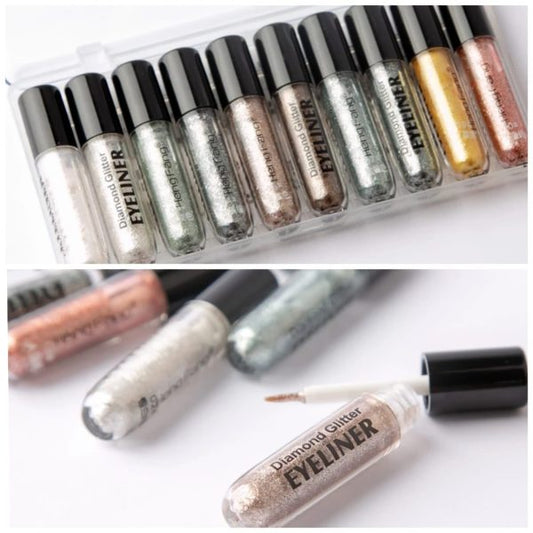 Pack Of 10 Heng Fang Diamond Glitter Eye Shadow - Dafa Karo Dukan