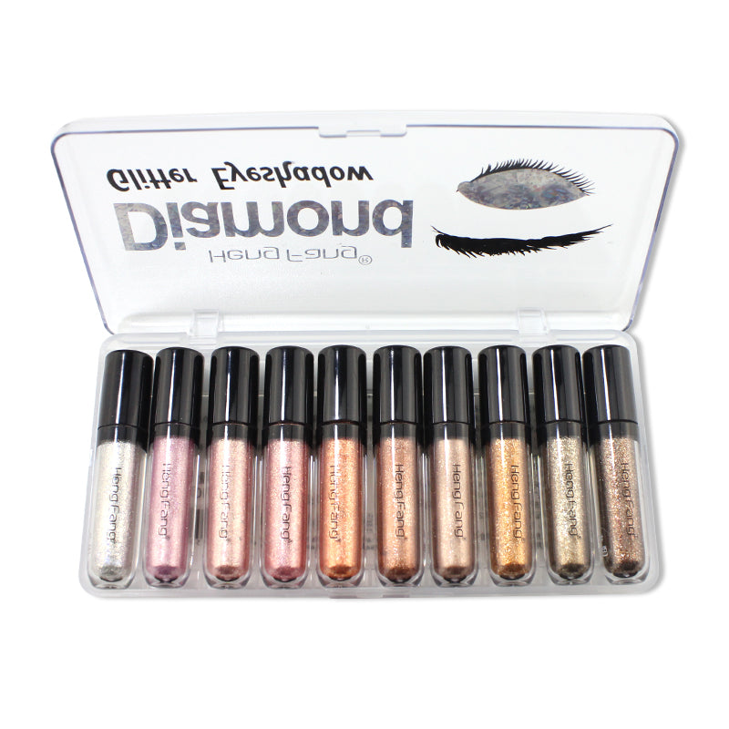 Pack Of 10 Heng Fang Diamond Glitter Eye Shadow - Dafa Karo Dukan