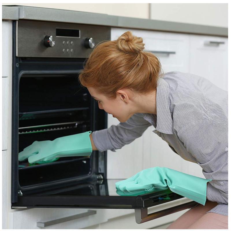 Washing Gloves, Silicon Dish Washer, Gloves For Cleaning - Dafa Karo Dukan
