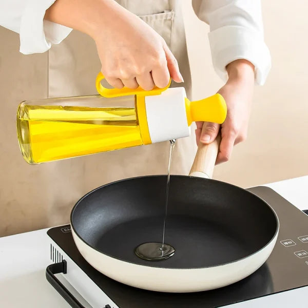 2 In 1 Glass Olive Oil Dispenser - Dafa Karo Dukan