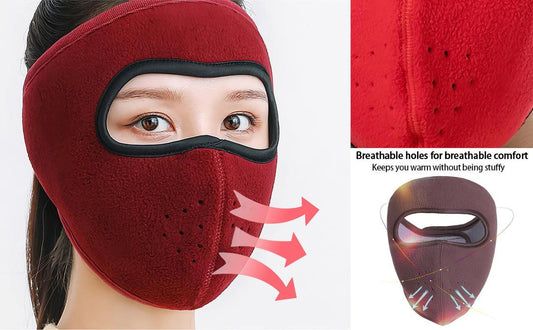 Weather Resistant Full Face Bike Mask - 1 PC - Dafa Karo Dukan